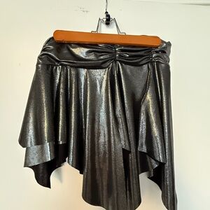 Metallic mini skirt